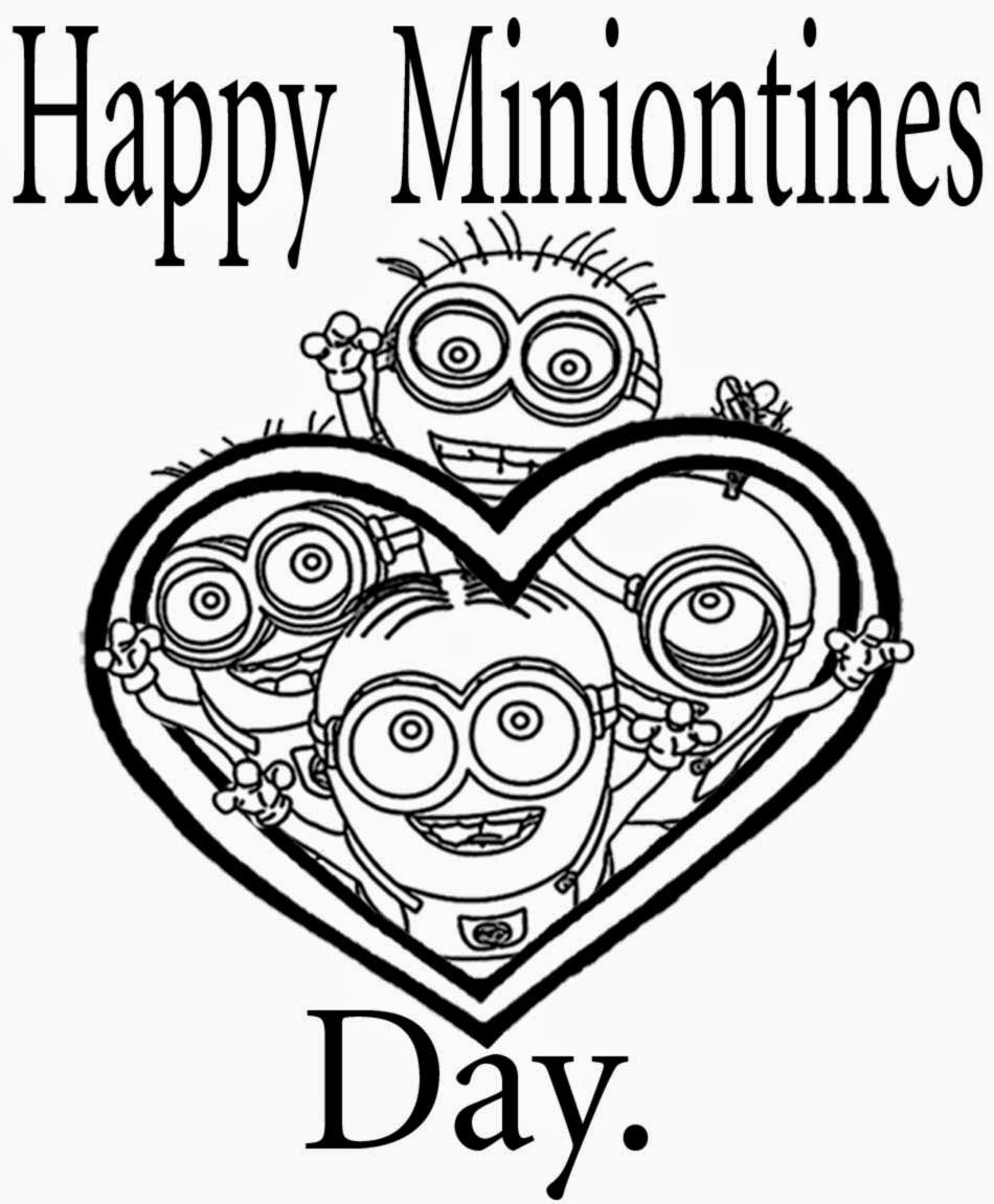 Insider Happy Valentines Day Coloring Pages For Kids Minnionties 950x1150 Insider Happy Valentines Day Coloring Pages For Kids Minnionties