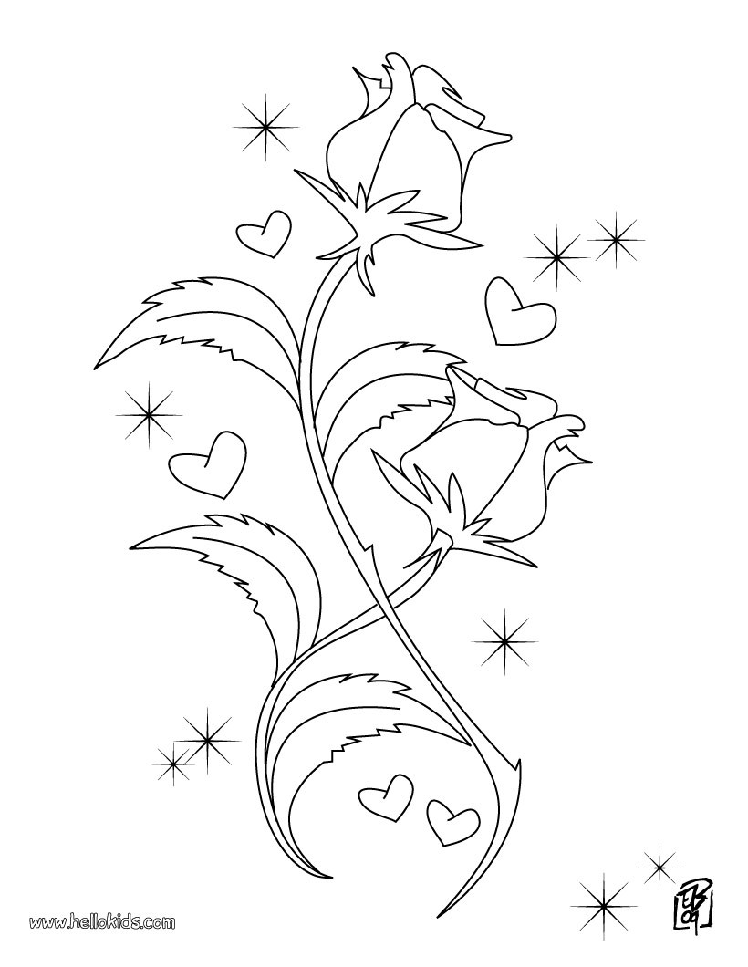 820x1060 Valentine's Day Coloring Pages