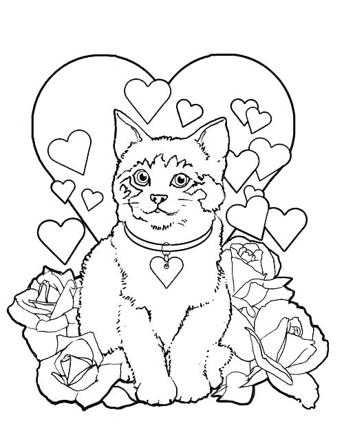 500x651 Valentine Day Coloring Pages Free Valentines Day Coloring Pages