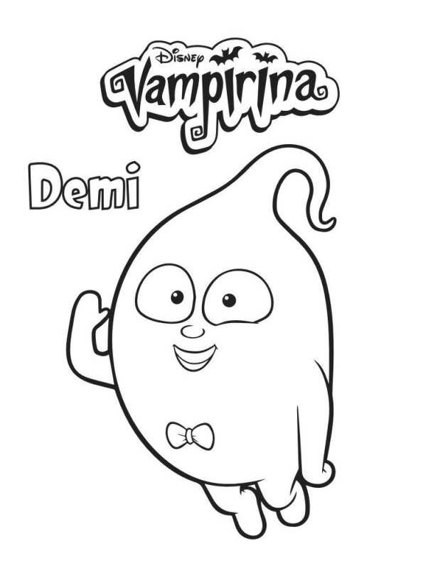 595x800 Kids N 4 Coloring Pages Of Vampirina