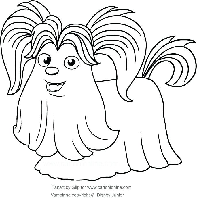 684x696 Vampirina Coloring Pages Drawing The Dog Of Coloring Pages