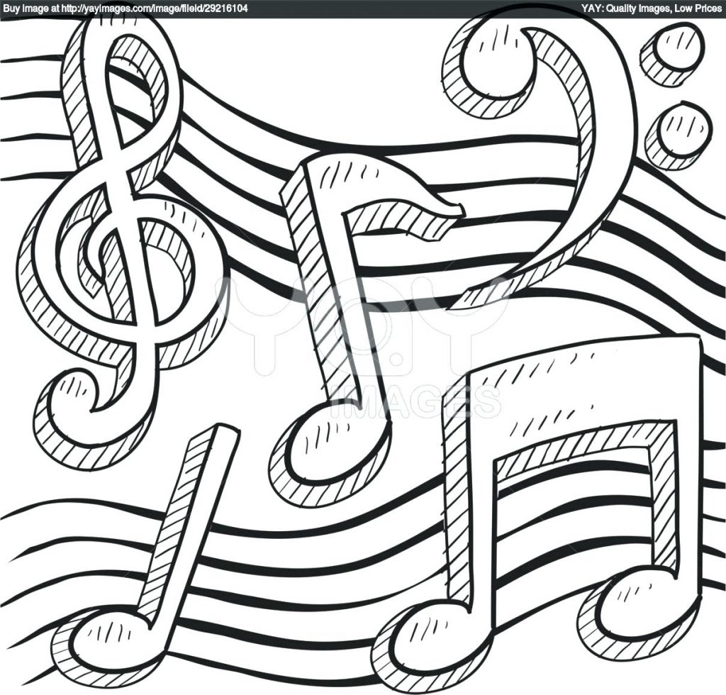 Coloring Page ~ Music Coloring Page Royalty Free Vector Of Notes 1024x980 Coloring Page ~ Music Coloring Page Royalty Free Vector Of Notes