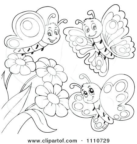 Coloring Pages Flowers And Butterflies Butterfly With Flowers 450x470 Coloring Pages Flowers And Butterflies Butterfly With Flowers