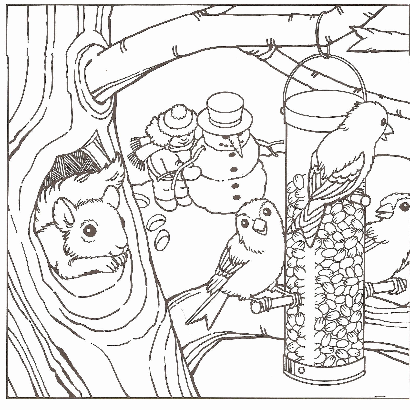 1680x1680 Winter Animal Coloring Pages Beautiful Phenomenal Free Winter