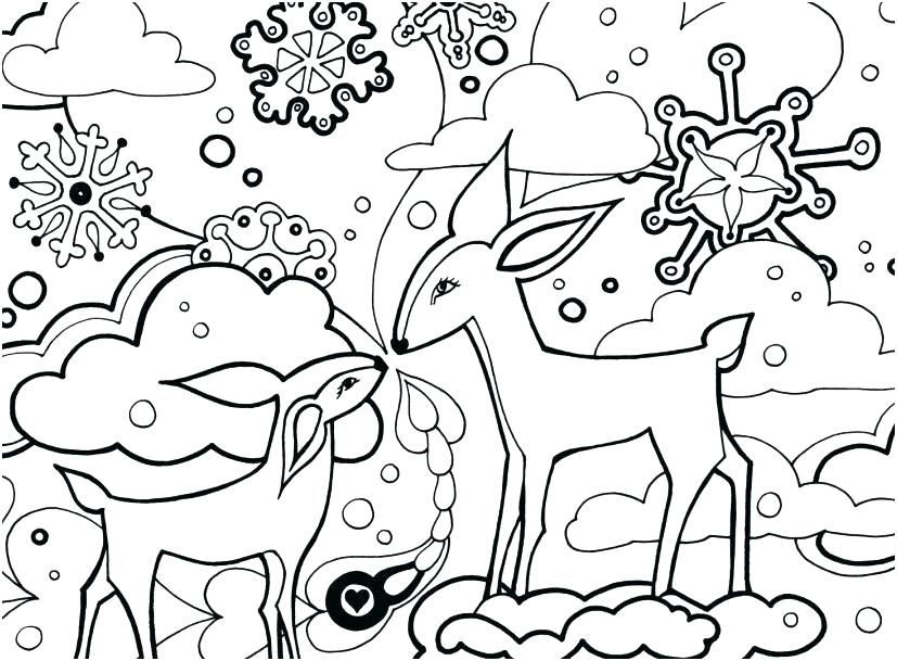 827x609 Winter Printable Coloring Pages Coloring Ideas Pro