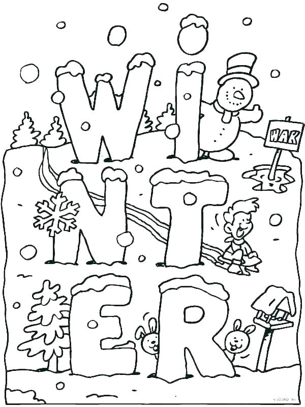 600x800 Free Coloring Pages Winter Free Winter Coloring Pages Coloring