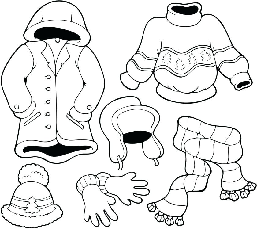 840x747 Winter Coloring Page For Kids Coloring Activities For Kindergarten