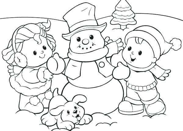 Free Preschool Winter Coloring Pages Seasons Sheets Snowman 600x431 Free Preschool Winter Coloring Pages Seasons Sheets Snowman