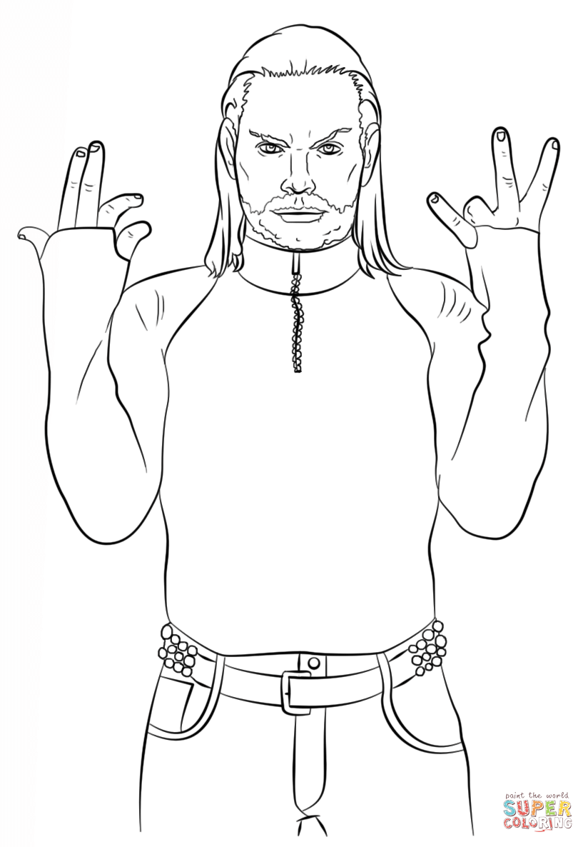 Wwe Coloring Pages Jeff Hardy 824x1186 Wwe Coloring Pages Jeff Hardy