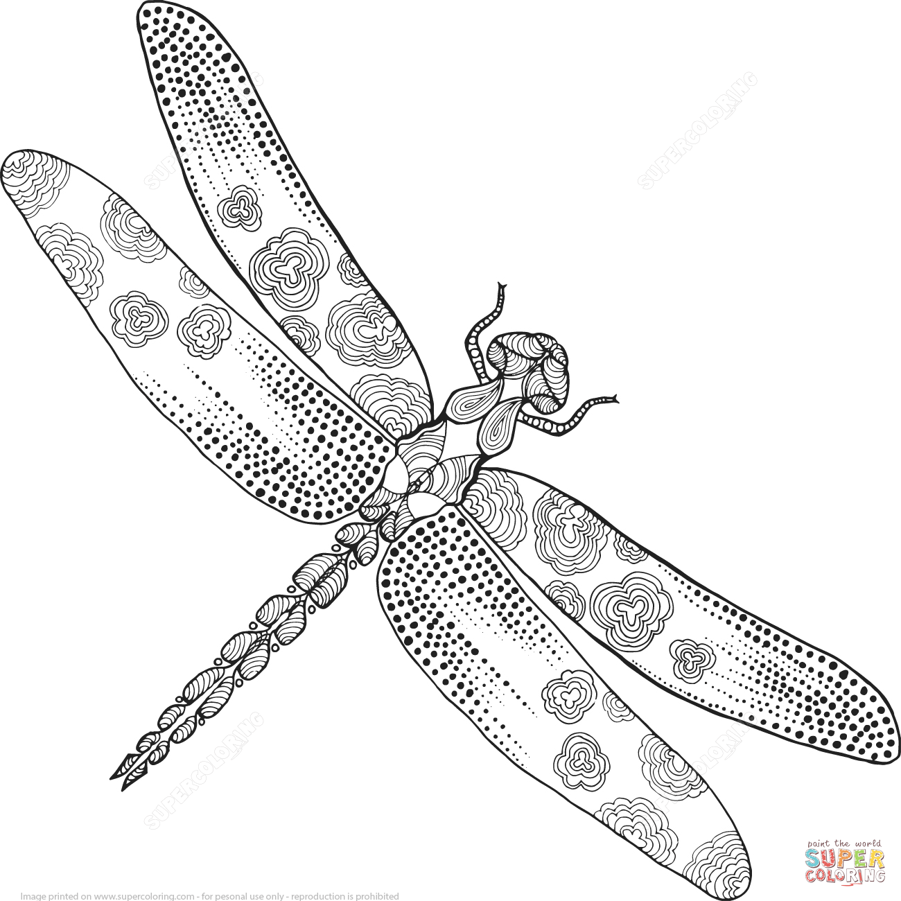 Zentangle Dragonfly Coloring Page Free Printable Coloring Pages 1300x1300 Zentangle Dragonfly Coloring Page Free Printable Coloring Pages
