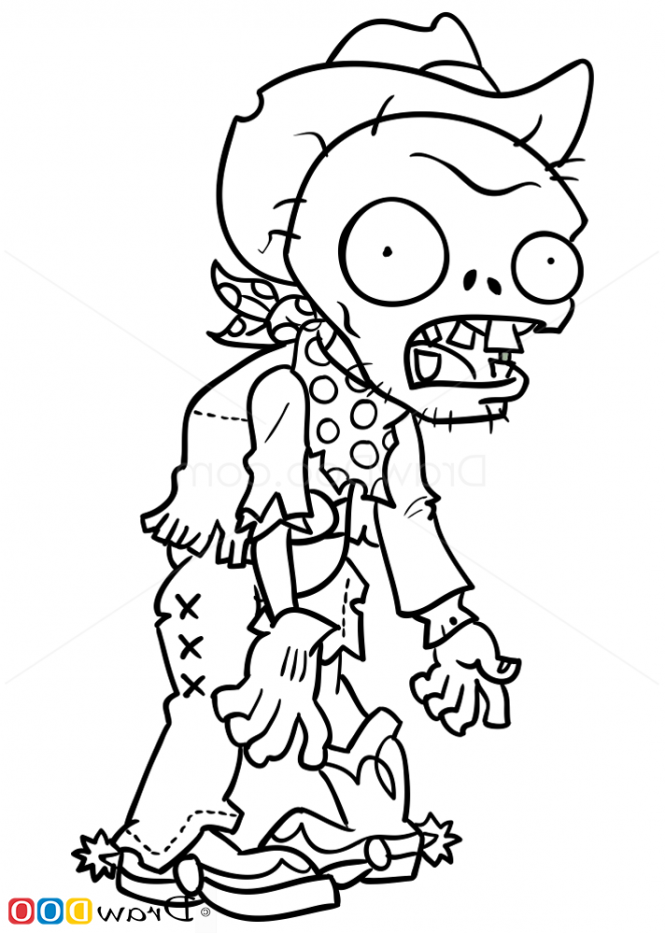 665x933 Genuine Zombie Coloring Pages Balloon Page Free Plants Vs Zombies