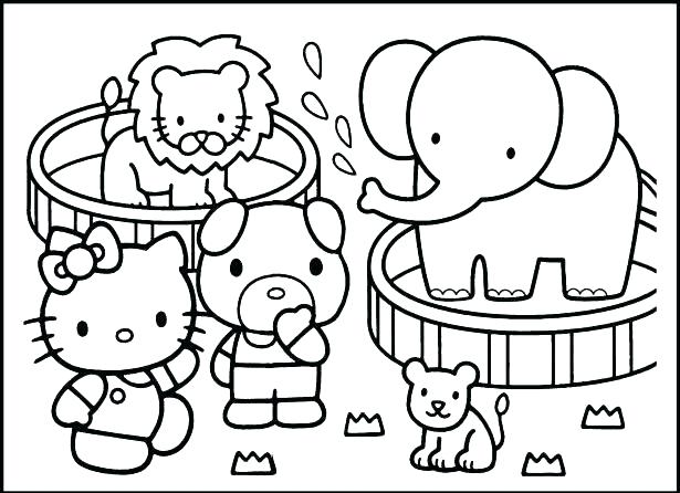 Coloring Pages Of Zoo Animals Zoo Coloring Page Visiting The Zoo 615x446 Coloring Pages Of Zoo Animals Zoo Coloring Page Visiting The Zoo