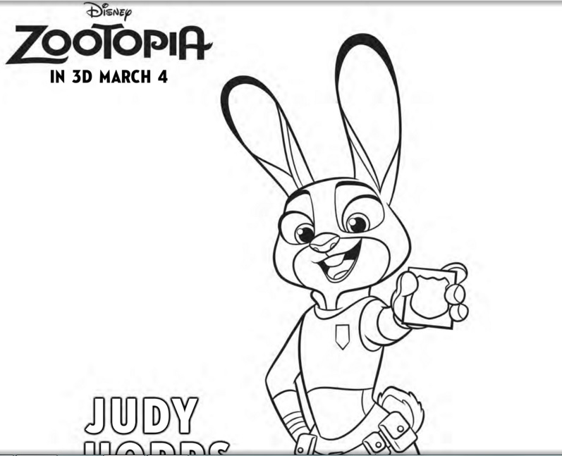 797x647 Free Zootopia Coloring Sheets And New Clips From The Movie
