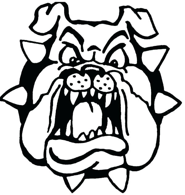600x633 Bulldog Coloring Pages