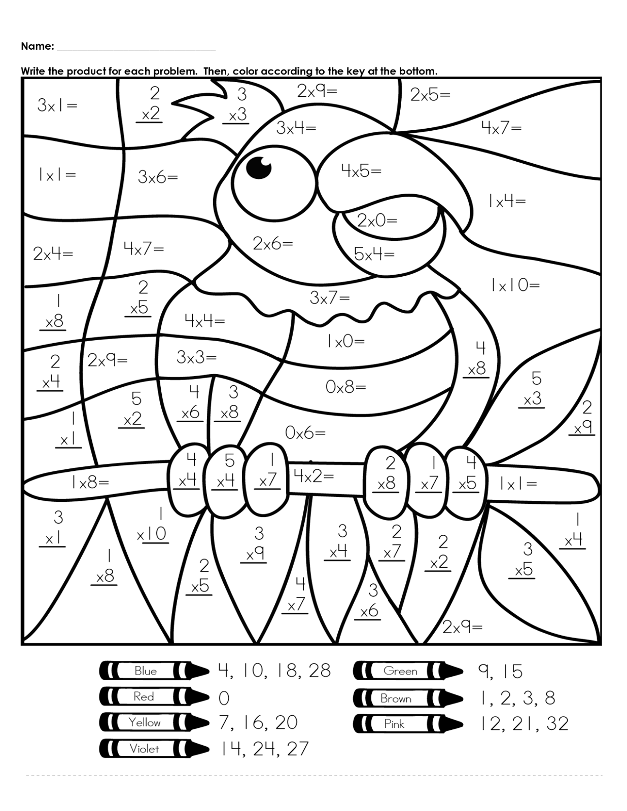 Hidden Picture Color By Number Activity Shelter Math 1236x1600 Hidden Picture Color By Number Activity Shelter Math