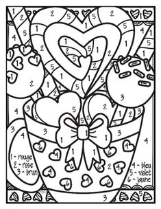 Valentines Day Color By Number Page Color By Number For Adults 235x304 Valentines Day Color By Number Page Color By Number For Adults
