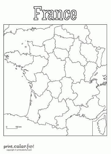Blank Map Of France Coloring Page 363x500 Blank Map Of France Coloring Page