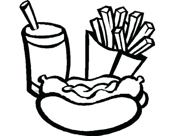 French Fries Coloring Page French Fries Coloring Page Food 600x450 French Fries Coloring Page French Fries Coloring Page Food