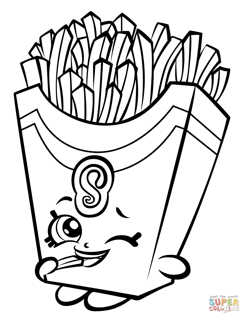 Shopkins Coloring Page Fiona French Fry Download 791x1024 Shopkins Coloring Page Fiona French Fry Download
