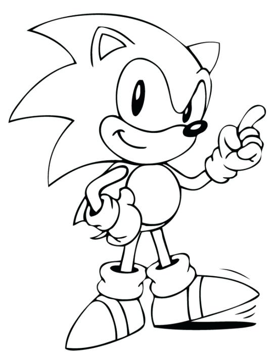 550x711 Sonic Coloring Picture Sonic Coloring The Hedgehog Party Super