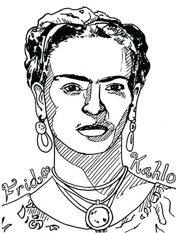 362x480 Frida Kahlo Coloring Pages Coloring Pages Coloring Sheet Image
