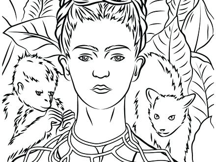 440x330 Frida Kahlo Coloring Pages Free Coloring Pages For Kids Frida