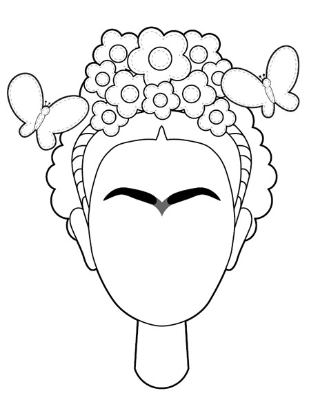 448x600 Frida Kahlo Coloring Pages Inspirational Patchimals Educational