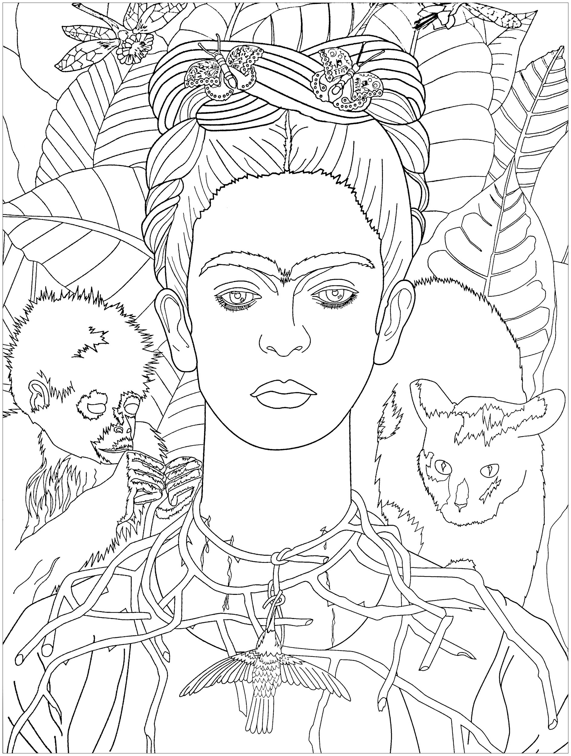 1889x2500 Frida Khalo Self Portrait