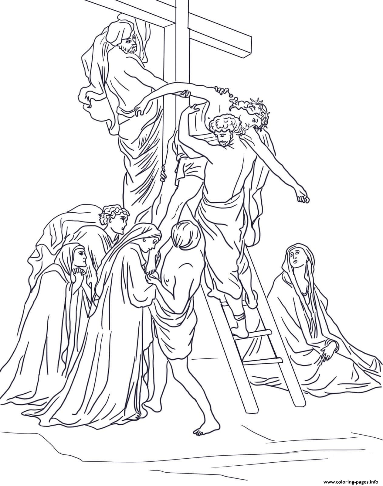 1262x1600 Good Friday 13 Thirteenth Station Jesus Is Taken Down