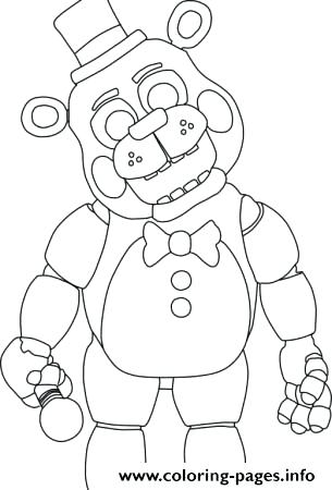 305x450 Elegant Five Nights At Freddys Coloring Pages And Five Nights At 2