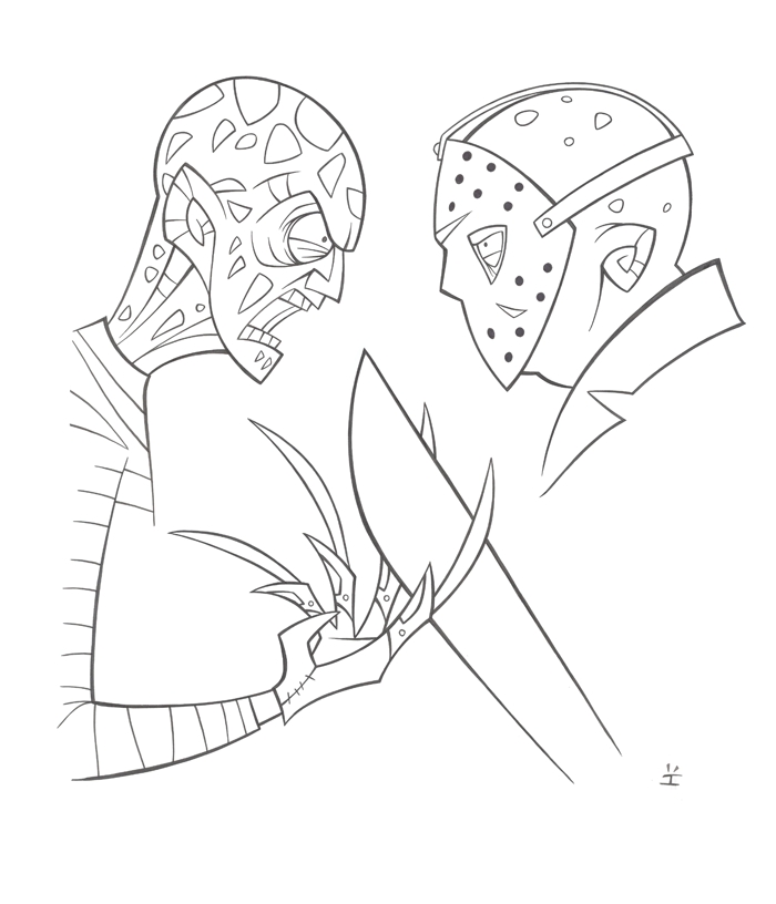 Perfect Jason Coloring Pages Sketch 700x816 Perfect Jason Coloring Pages Sketch