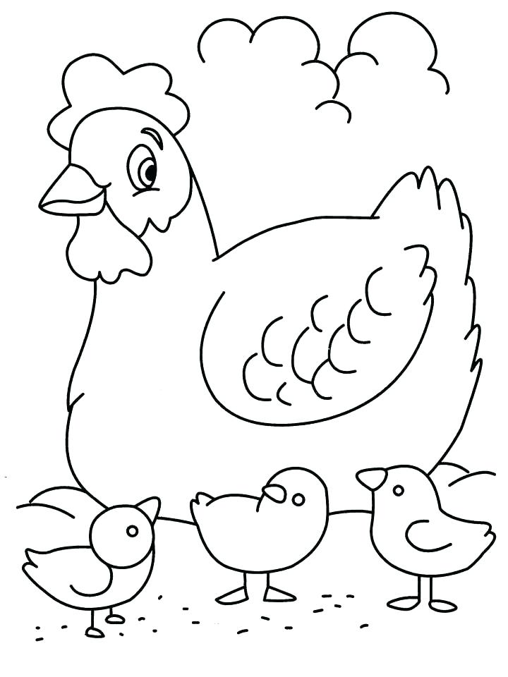 Fried Chicken Coloring Page at GetColorings.com | Free printable ...