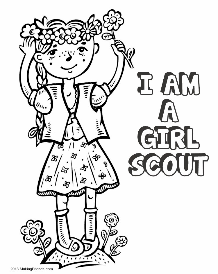 750x943 Daisy Girl Scout Coloring Pages 8