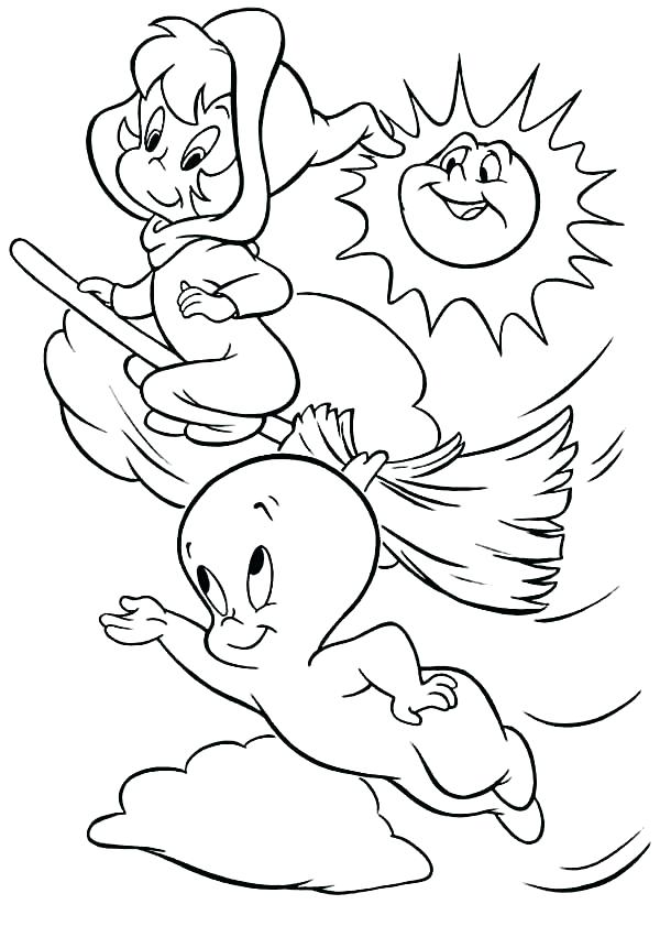 600x841 Ghost Color Page Coloring Pages The Friendly Ghost Coloring Pages