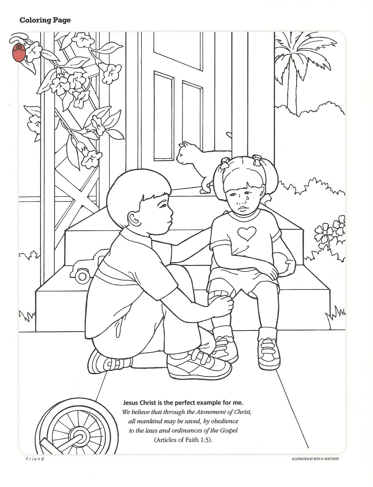 1226x1600 Lds Friend Coloring Pages Lds Primary Activity From The September