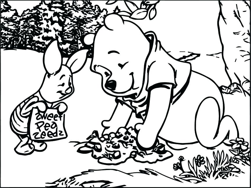 863x648 Pooh Coloring Page The Pooh Coloring Pages Best Friends Playing