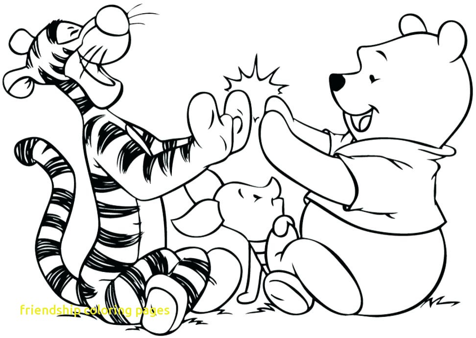 Friendship Coloring Pages With Friendship Coloring Page 972x691 Friendship Coloring Pages With Friendship Coloring Page