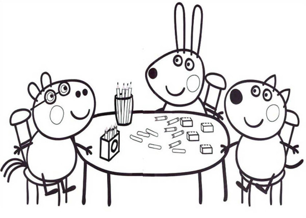 Friendship Coloring Pages 600x428 Friendship Coloring Pages