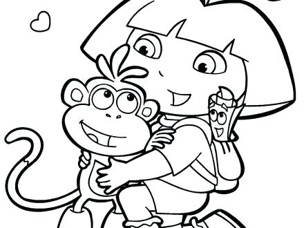 Dora Free Coloring Pages Coloring Pages For Kids Coloring Free 440x330 Dora Free Coloring Pages Coloring Pages For Kids Coloring Free