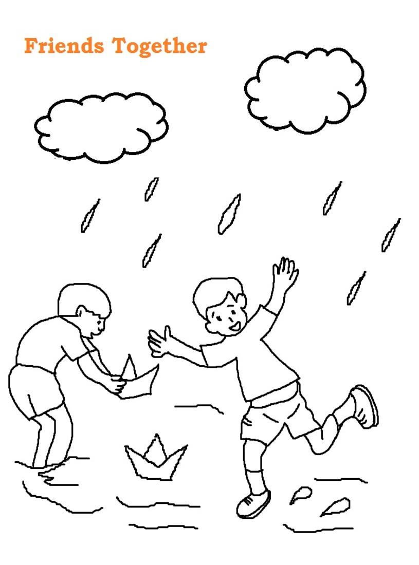 Friendship Day Printable Coloring Page For Kids 4 815x1100 Friendship Day Printable Coloring Page For Kids 4