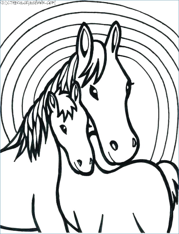 618x808 Magnificent Friesian Horse Head Coloring Pages Gift