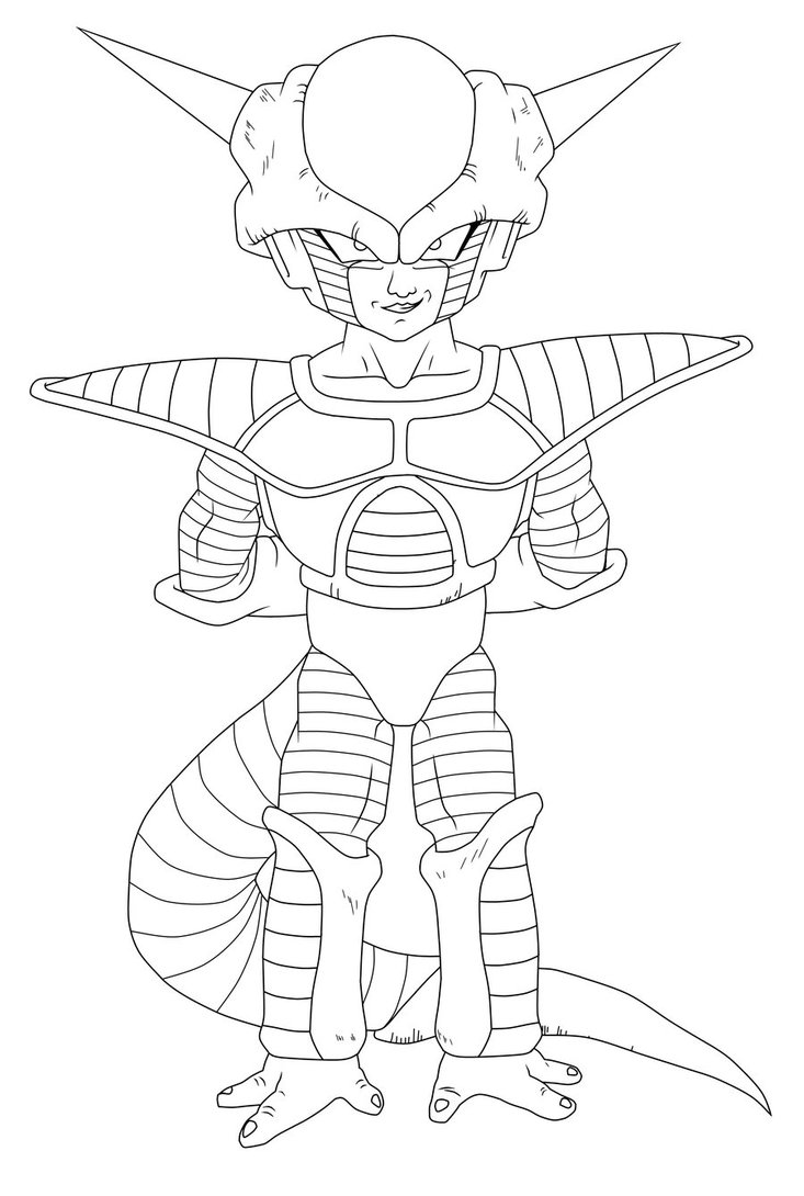 Dragon Ball Z Frieza Coloring Pages 733x1090 Dragon Ball Z Frieza Coloring Pages