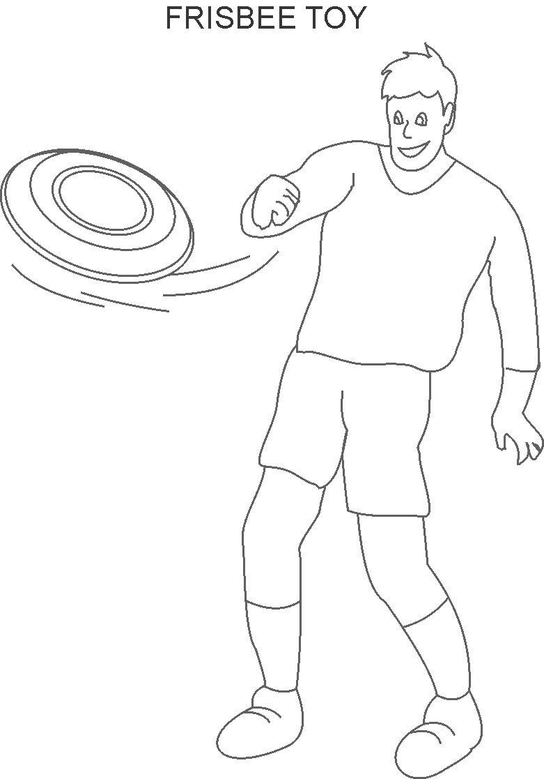 781x1117 Frisbee Coloring Printable Page For Kids