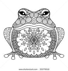 236x246 93~frog Mandala To Color Coloring Pages For Adults