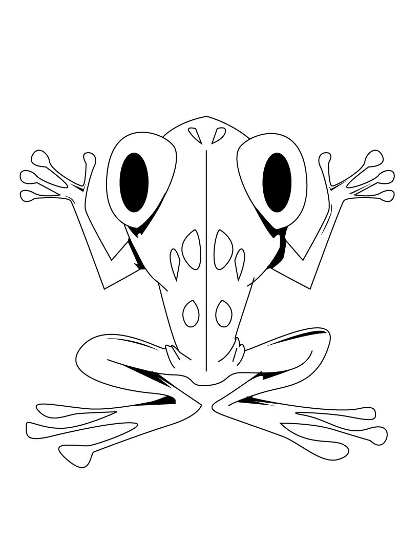 Free Printable Frog Coloring Pages For Kids 820x1060 Free Printable Frog Coloring Pages For Kids