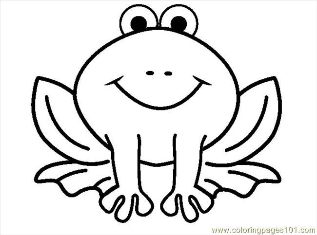 650x483 Frog Coloring Coloring Page