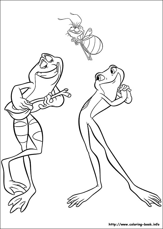 567x794 The Princess And The Frog Coloring Picture