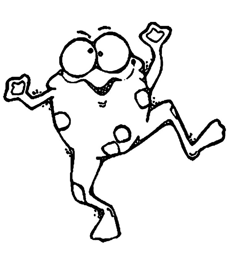 Frog Coloring Pages For Preschoolers