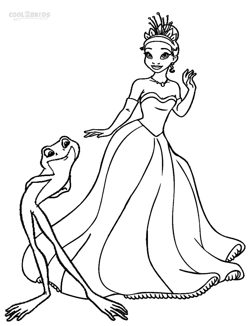Tiana Princess And Frog Coloring Pages 850x1100 Tiana Princess And Frog Coloring Pages