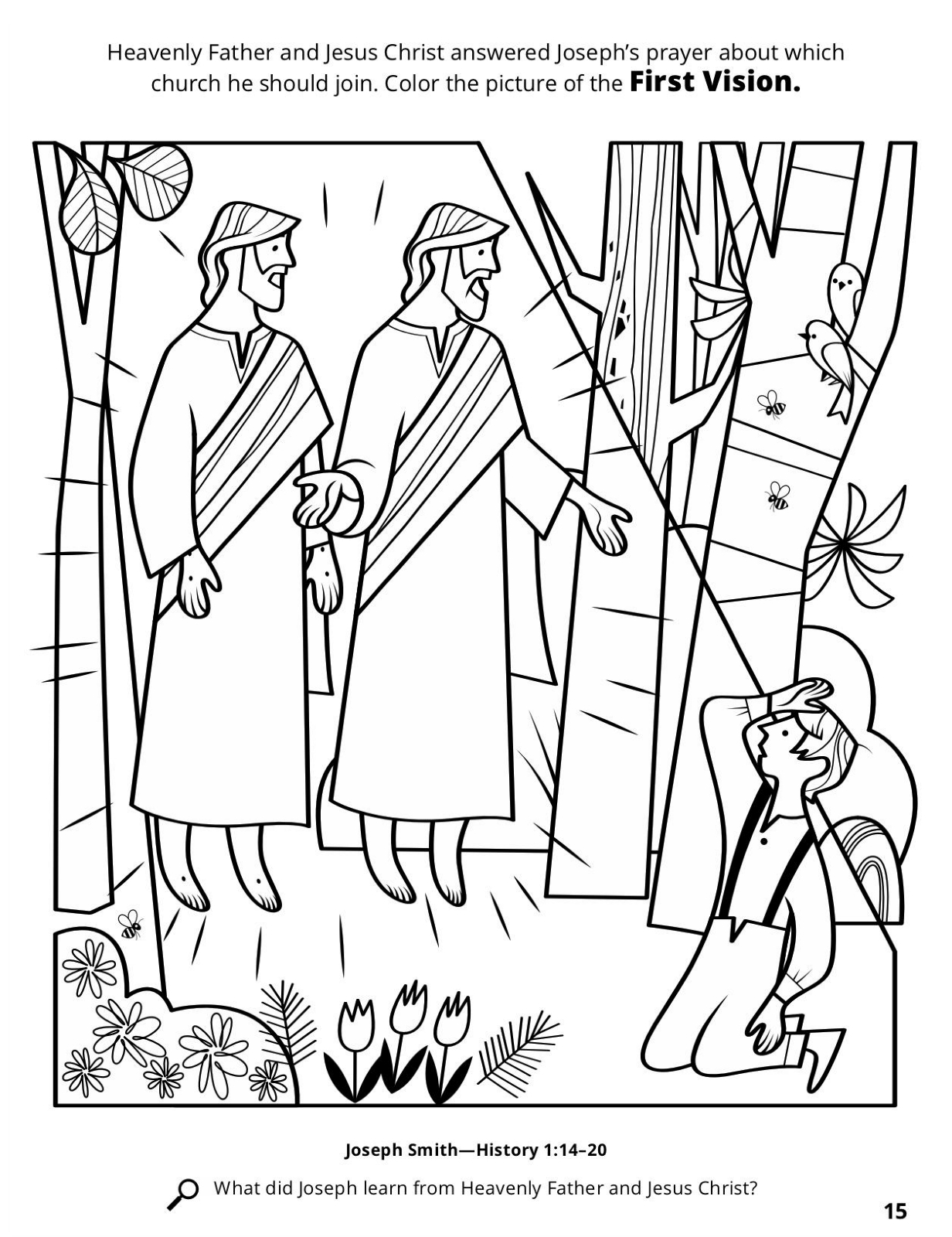 1232x1600 Unique Pearl Of Great Price Coloring Page The First Vision